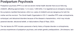 Postpartum Psychosis