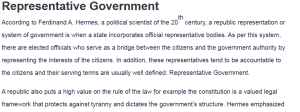 Representative Government