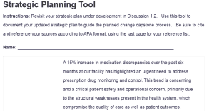Strategic Planning Tool