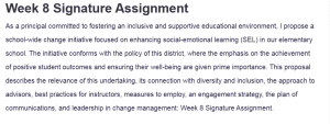 Week 8 Signature Assignment