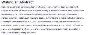 Writing an Abstract