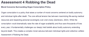 Assessment 4 Robbing the Dead