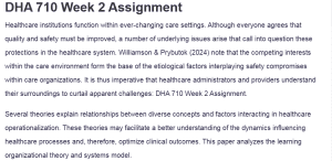 DHA 710 Week 2 Assignment