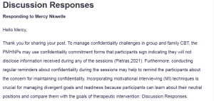 Discussion Responses