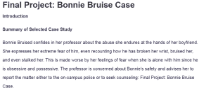 Final Project: Bonnie Bruise Case