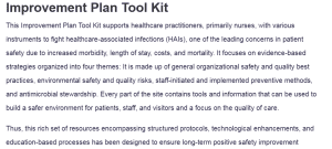 Improvement Plan Tool Kit