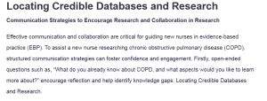 Locating Credible Databases and Research