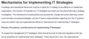 Mechanisms for Implementing IT Strategies