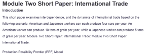 Module Two Short Paper: International Trade