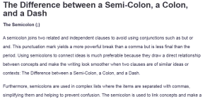 The Difference between a Semi-Colon, a Colon, and a Dash