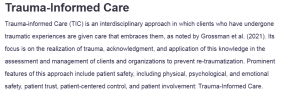 Trauma-Informed Care