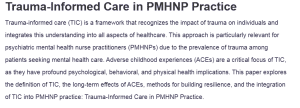 Trauma-Informed Care in PMHNP Practice
