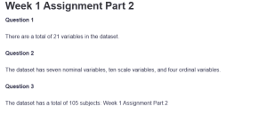 Week 1 Assignment Part 2