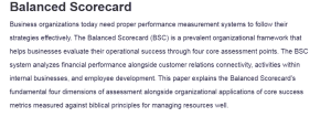 Balanced Scorecard