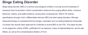 Binge Eating Disorder