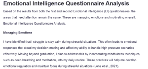 Emotional Intelligence Questionnaire Analysis