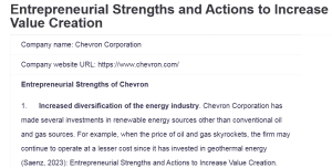 Entrepreneurial Strengths and Actions to Increase Value Creation