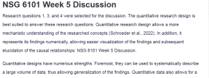 NSG 6101 Week 5 Discussion