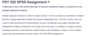PSY 520 SPSS Assignment 1