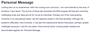 Personal Message