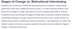 Stages of Change vs. Motivational Interviewing