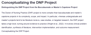 Conceptualizing the DNP Project