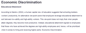 Economic Discrimination