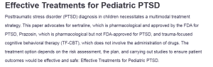 Effective Treatments for Pediatric PTSD