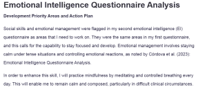 Emotional Intelligence Questionnaire Analysis