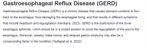 Gastroesophageal Reflux Disease (GERD)