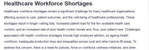 Healthcare Workforce Shortages