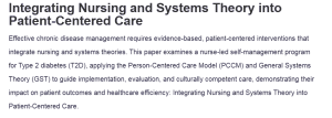 Integrating Nursing and Systems Theory into Patient-Centered Care