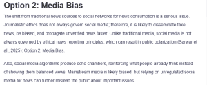 Option 2: Media Bias