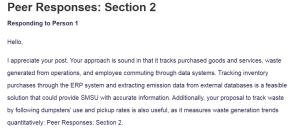 Peer Responses: Section 2