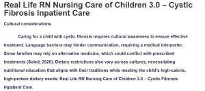 Real Life RN Nursing Care of Children 3.0 - Cystic Fibrosis Inpatient Care