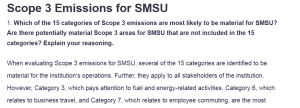 Scope 3 Emissions for SMSU