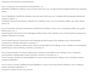 A Specific Cognitive Challenge or Issue