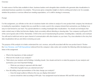 Data Analysis - Cost of Goods Sold (COGS)