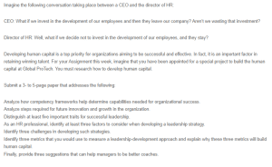 Developing Human Capital