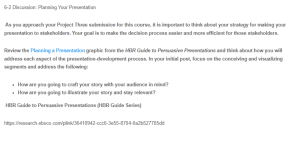 Discussion - Presentation Planning