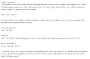 Do Clients Hold the Power to Change.