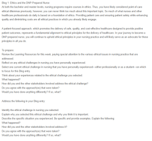 Ethics and the DNP-Prepared Nurse