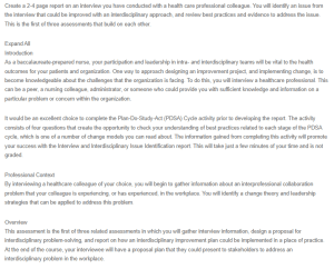 Interview and Interdisciplinary Issue Identification