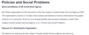 Policies and Social Problems