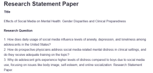 Research Statement Paper