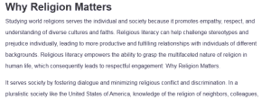 Why Religion Matters  
