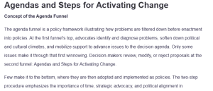 Agendas and Steps for Activating Change