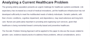 Analyzing a Current Healthcare Problem