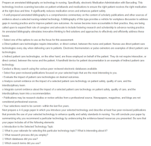 Annotated Bibliography on Technology in Nursing