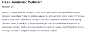 Case Analysis: Walmart
